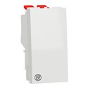 Permutateur 10A 250Vca Unica NU310520 Blanc antibactérien 1 module mécanisme seul