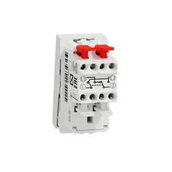 Permutateur 10A 250Vca Unica NU310520 Blanc antibactérien 1 module mécanisme seul