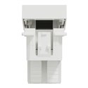 Permutateur 10A 250Vca Unica NU310520 Blanc antibactérien 1 module mécanisme seul