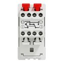 Permutateur 10A 250Vca Unica NU310520 Blanc antibactérien 1 module mécanisme seul