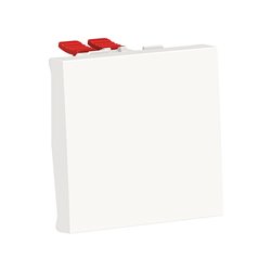 Permutateur 10A 250Vca  Unica NU320518 Blanc 2 modules mécanisme seul