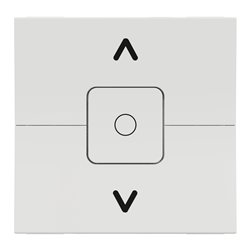 Interrupteur volet-roulant 3 touches 6A Unica NU320818 Blanc 2 modules mécanisme seul