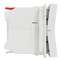 Interrupteur volet-roulant 3 touches 6A Unica NU320818 Blanc 2 modules mécanisme seul