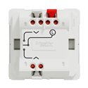 Interrupteur volet-roulant 3 touches 6A Unica NU320818 Blanc 2 modules mécanisme seul
