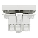 Double va-et-vient 10A connexion rapide Unica NU321318F Blanc 2 modules mécanisme seul