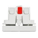 Double va-et-vient 10A connexion rapide Unica NU321318F Blanc 2 modules mécanisme seul
