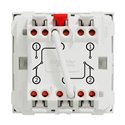 Double va-et-vient 10A connexion rapide Unica NU321318F Blanc 2 modules mécanisme seul