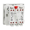 Double va-et-vient 10A connexion rapide Unica NU321318F Blanc 2 modules mécanisme seul