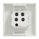 Interrupteur bipolaire 20A Unica NU322518 Blanc 2 modules mécanisme seul