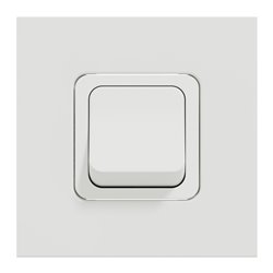 Interrupteur bipolaire 20A Unica NU322518 Blanc 2 modules mécanisme seul