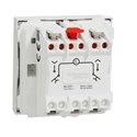 Commande volet-roulant double poussoir + STOP Unica NU323718 Blanc 2 modules mécanisme seul