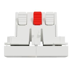 Commande volet-roulant double poussoir + STOP Unica NU323718 Blanc 2 modules mécanisme seul