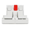 Commande volet-roulant double poussoir + STOP Unica NU323718 Blanc 2 modules mécanisme seul