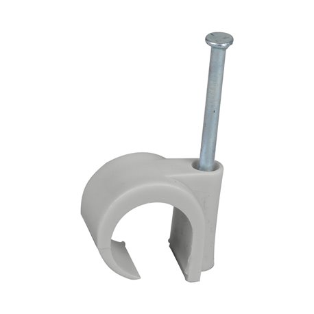 Lot de 100 attaches pontets Multi-diamètre gris Ø20-25 mm