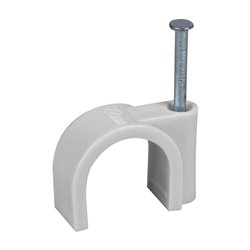Lot de 100 attaches pontets Mono-diamètre gris Ø25 mm