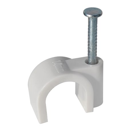 Lot de 100 attaches pontets Mono-diamètre gris Ø14 mm