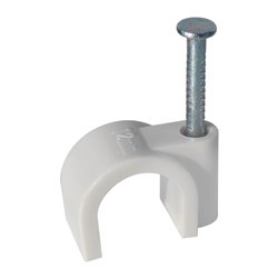 Lot de 100 attaches pontets Mono-diamètre gris Ø12 mm
