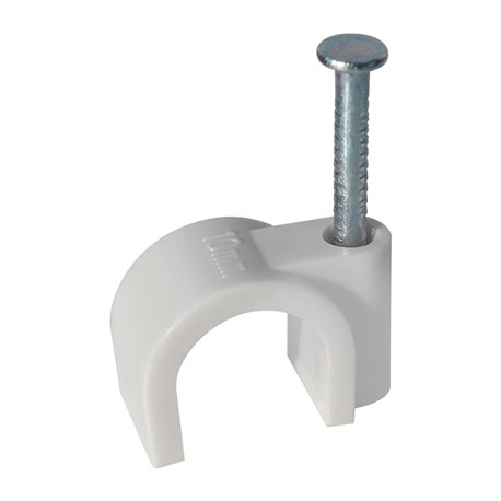 Lot de 100 attaches pontets Mono-diamètre gris Ø10 mm