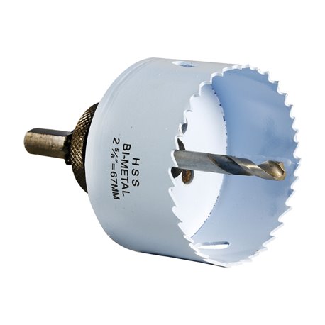 Scie cloche "heavy duty" Ø67/68 mm bi-métal HSS