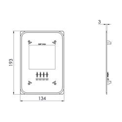 Lot de 5 Couvercles Fixation par vis 195x135 mm pour 510 14
