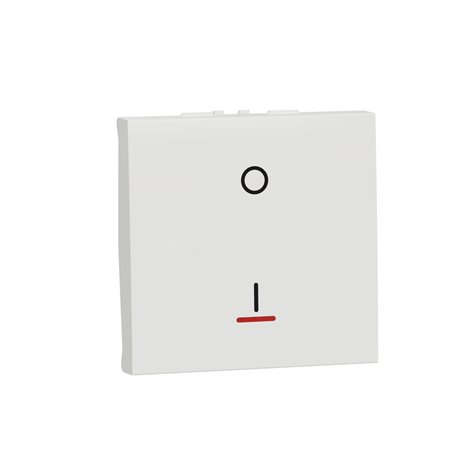 Interrupteur bipolaire lumineux (indication) Unica NU326218S Blanc 2 modules mécanisme seul Interrupteur bipolaire lumineux (indication) Unica NU326218S Blanc 2 modules mécanisme seul