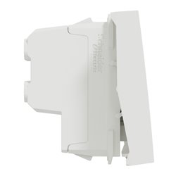 Interrupteur bipolaire lumineux (indication) Unica NU326218S Blanc 2 modules mécanisme seul