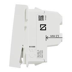 Interrupteur bipolaire lumineux (indication) Unica NU326218S Blanc 2 modules mécanisme seul