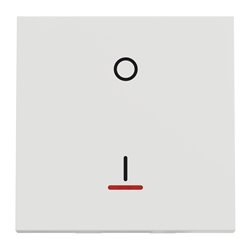Interrupteur bipolaire lumineux (indication) Unica NU326218S Blanc 2 modules mécanisme seul