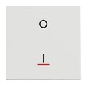 Interrupteur bipolaire lumineux (indication) Unica NU326218S Blanc 2 modules mécanisme seul
