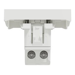 Interrupteur bipolaire lumineux (indication) Unica NU326218S Blanc 2 modules mécanisme seul