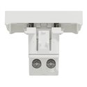 Interrupteur bipolaire lumineux (indication) Unica NU326218S Blanc 2 modules mécanisme seul