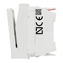 Commande à carte NO/NF 10A Unica NU328318 Blanc 2 modules mécanisme seul