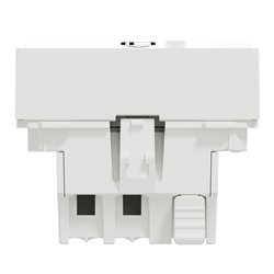 Commande à carte NO/NF 10A Unica NU328318 Blanc 2 modules mécanisme seul