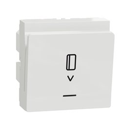 Commande à carte électronique Unica NU354018 Blanc 2 modules mécanisme seul