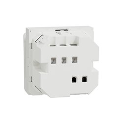Commande à carte électronique Unica NU354018 Blanc 2 modules mécanisme seul