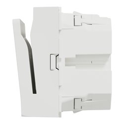 Commande à carte électronique Unica NU354018 Blanc 2 modules mécanisme seul