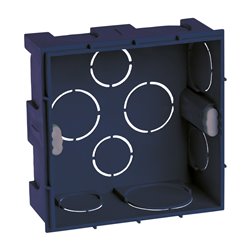Lot de 5 boites d'appareillage maçonnerie 1 poste 90x90 mm Prof 40 mm