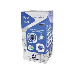 Pack de 490 Boîtes d’appareillage étanche à l’air 1 poste Prof 40 mm