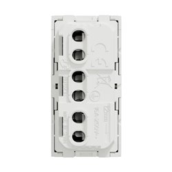 Lot de 10 prises standard italien 16A 2P+T Unica NU302318 Blanc 1 module mécanisme seul