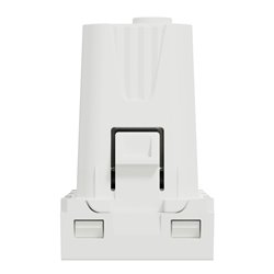 Lot de 10 prises standard italien 16A 2P+T Unica NU302318 Blanc 1 module mécanisme seul