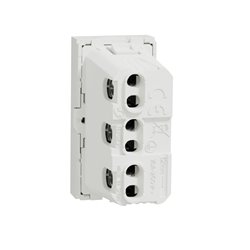 Lot de 10 prises standard italien 16A 2P+T Unica NU302318 Blanc 1 module mécanisme seul