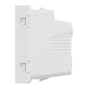 Prise standard US 15A 2P+T Unica NU302818 Blanc 2 modules mécanisme seul