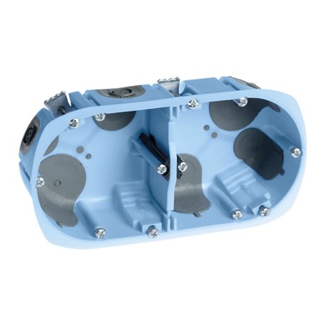 Eur'Ohm - Boîte D'encastrement - XL AIR'métic - 2 Postes - Prof. 40 Mm - Réf : 52064