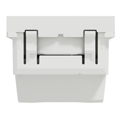 Prise 2P bornier à vis Unica NU303318 Blanc 2 modules mécanisme seul