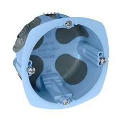 Pack de 100 Boîtes d’appareillage étanche à l’air 1 poste Prof 40 mm