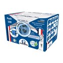Pack de 100 Boîtes d’appareillage étanche à l’air 1 poste Prof 40 mm