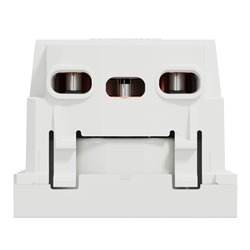 Prise 2P+T FR 90° vis Unica NU303918 Blanc mécanisme seul