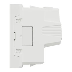 Prise 2P+T FR 90° vis Unica NU303918 Blanc mécanisme seul