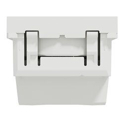 Prise 2P+T FR 90° vis Unica NU303918 Blanc mécanisme seul