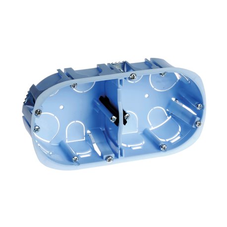 Lot de 5 boîtes d'appareillage choisons sèches Entraxe 71 mm 2 postes Prof 50 mm